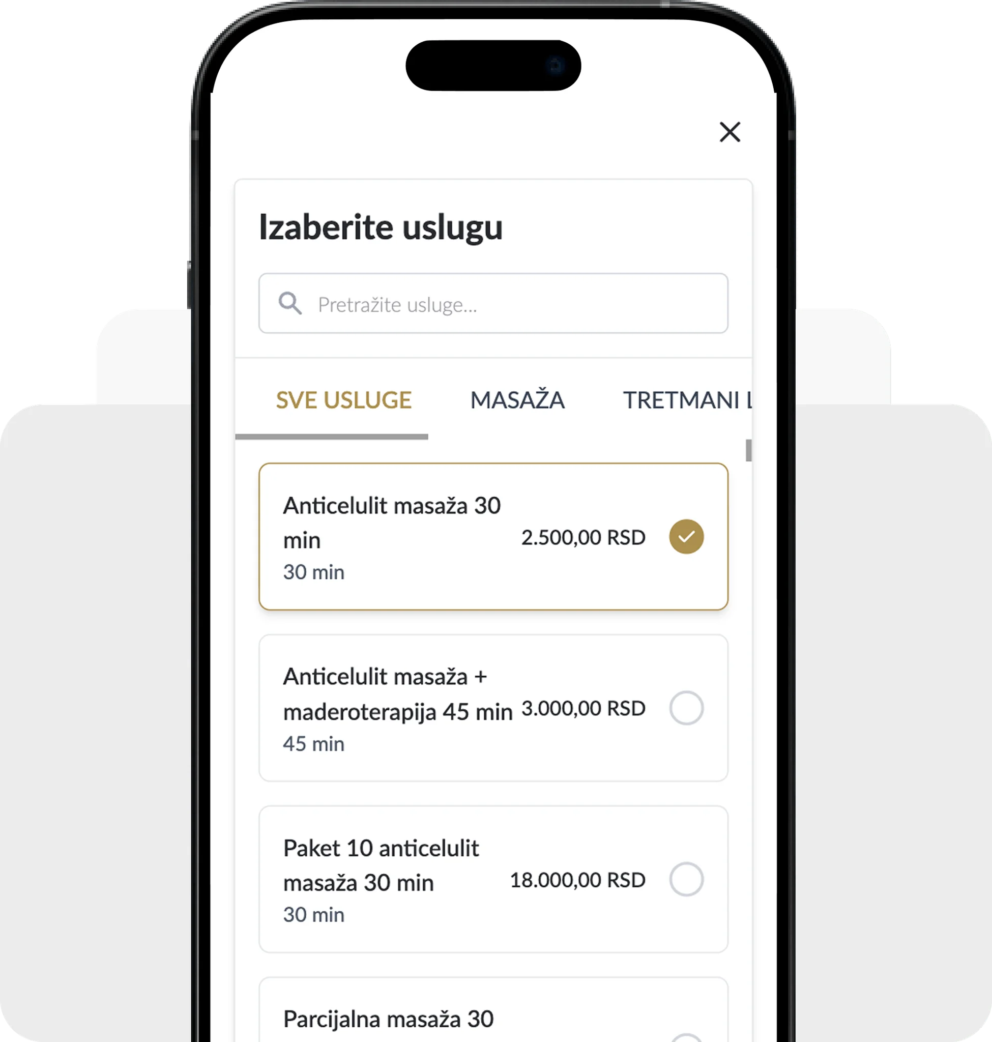 Zakazivanje tretmana online