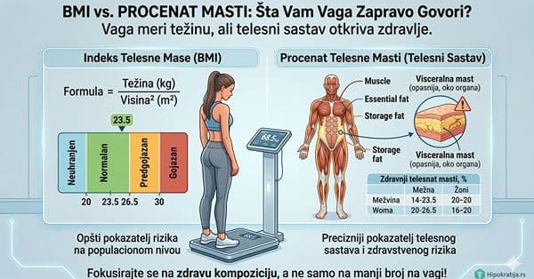 Cover Image for BMI vs. procenat masti: Zašto vaga nekad laže?
