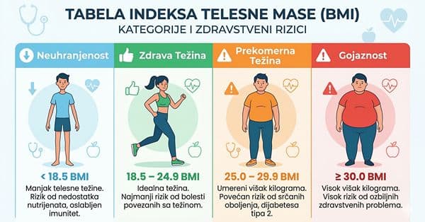 Cover Image for Kako indeks telesne mase (BMI) utiče na Zdravlje?