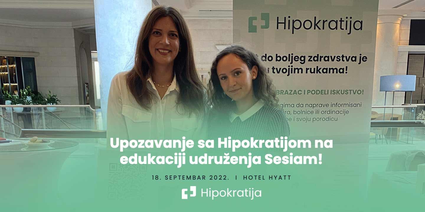 Cover Image for Hipokratija kao srebrni partner na Sesiam edukaciji u Hyatt Hotelu